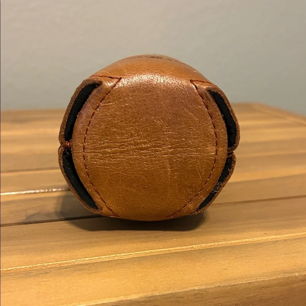 Smathers and Branson leather koozie with stitched A&M. - Picture 3 of 3